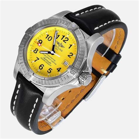 breitling yellow face avenger